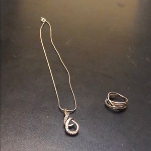 Nicholas  & ring silver & diamonds